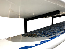 Load image into Gallery viewer, Wall mounted stand up paddle board racks powder coated black to hold 2 boards 
