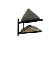 Load image into Gallery viewer, Wall mounted surfboard racks powder coated black to hold 2 surfboards or mal